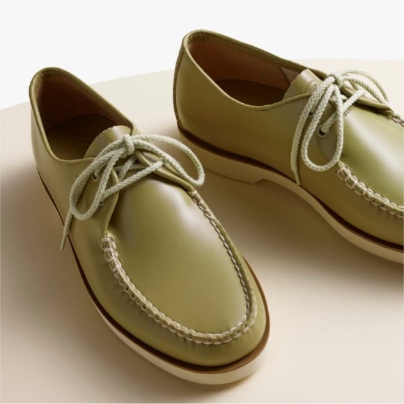 Sperry Olive Green Leather Boat Shoes – Classic Meets Modern - Picture 3 of 7